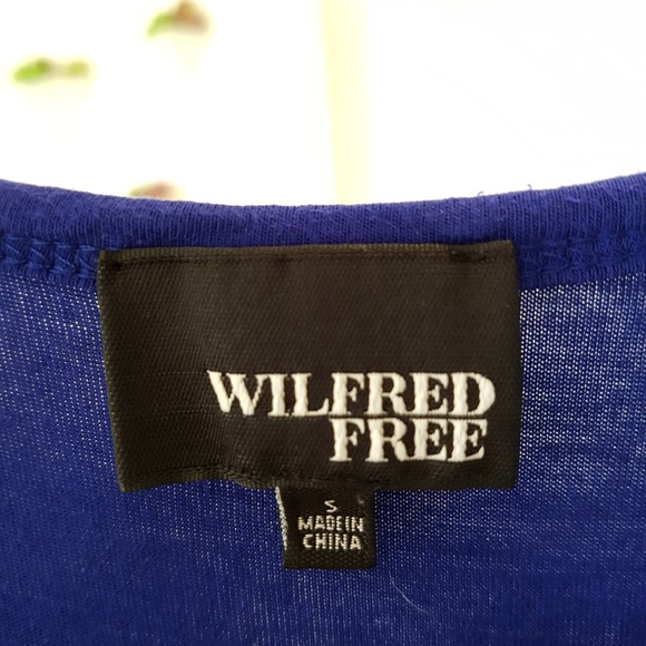 Aritzia WILFRED FREE Racerback Blue Tank Top Small - Picture 3 of 5